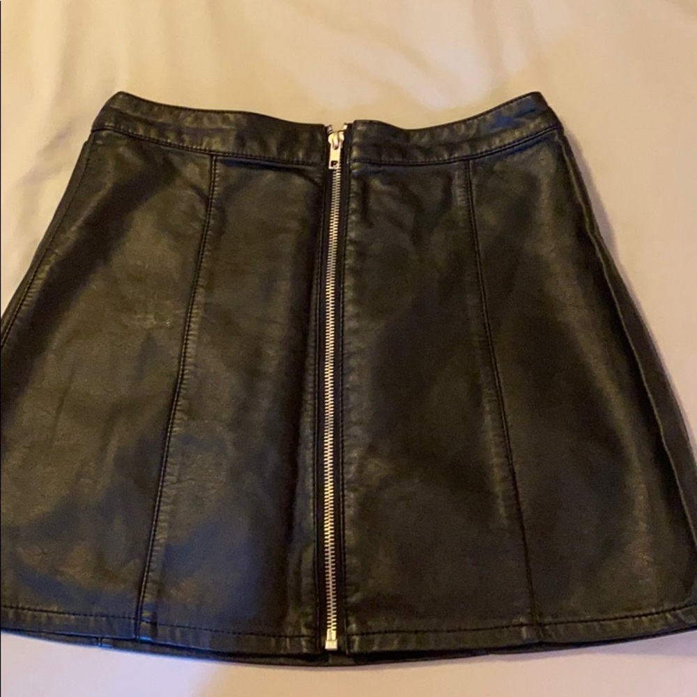 Pleather mini skirt size S